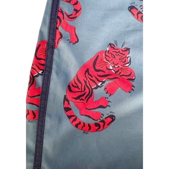 Hurley Phantom Men's Sz 34 Blue W/ Orange Tiger Print Boardshorts Board Shorts - Picture 8 of 8